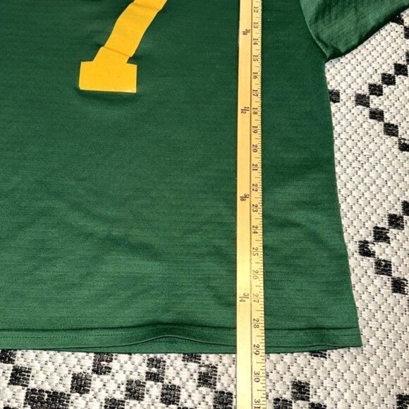 Teamwork Green & Yellow Number 7 Athletic Jersey L Quality Athletic Uniforms - Picture 9 of 11